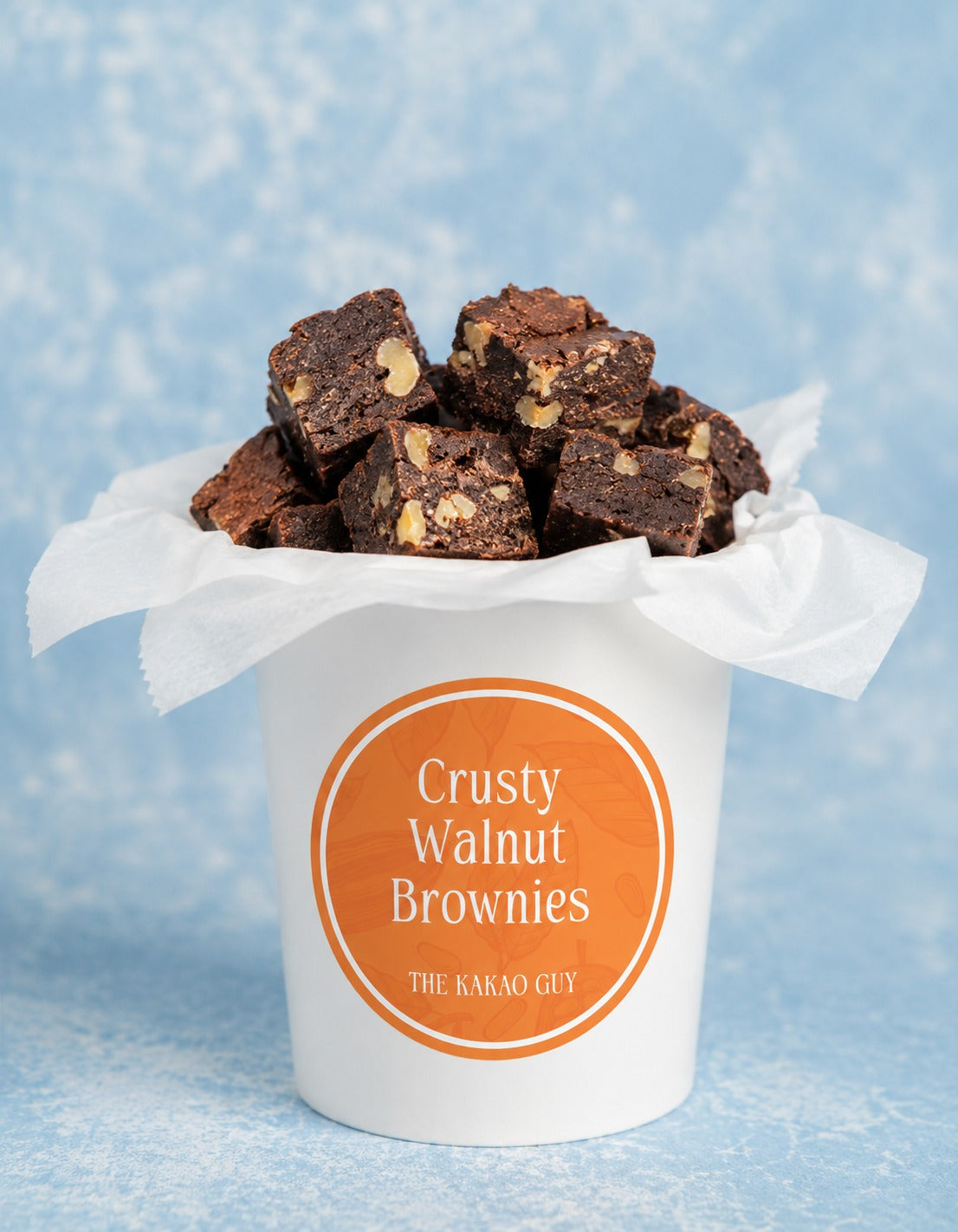 Crusty Walnut Brownies by The Kakao Guy. Savour moisr, rich brownie with crunchy walnuts - the ultimate OG brownie that is both decadent and nutty