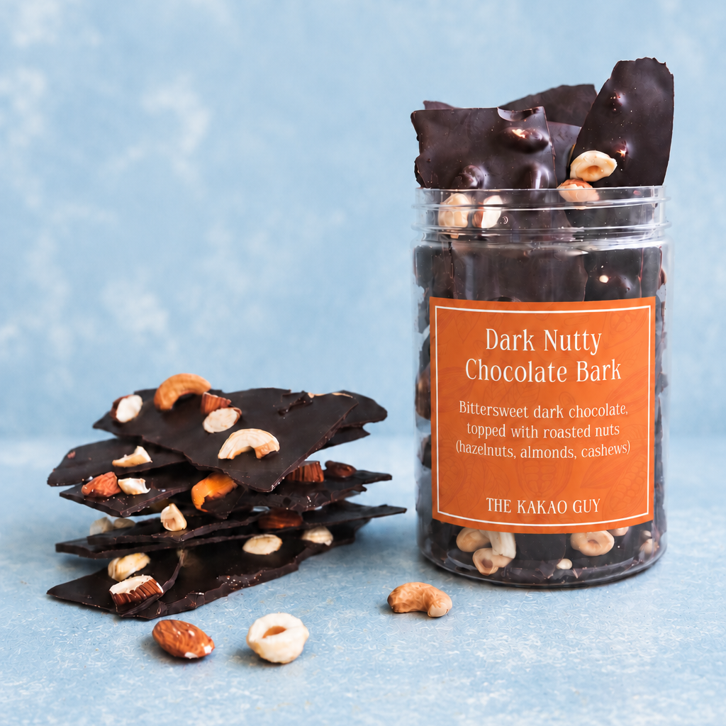 Dark Nutty Chocolate Bark